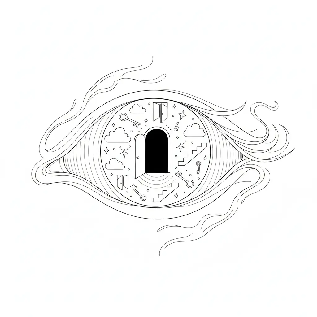 AI generated image of Eye line: The Dream Archive Eye 