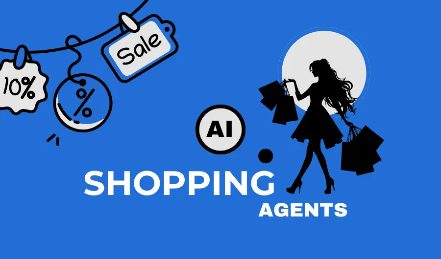 Illustration of AI shopping agents