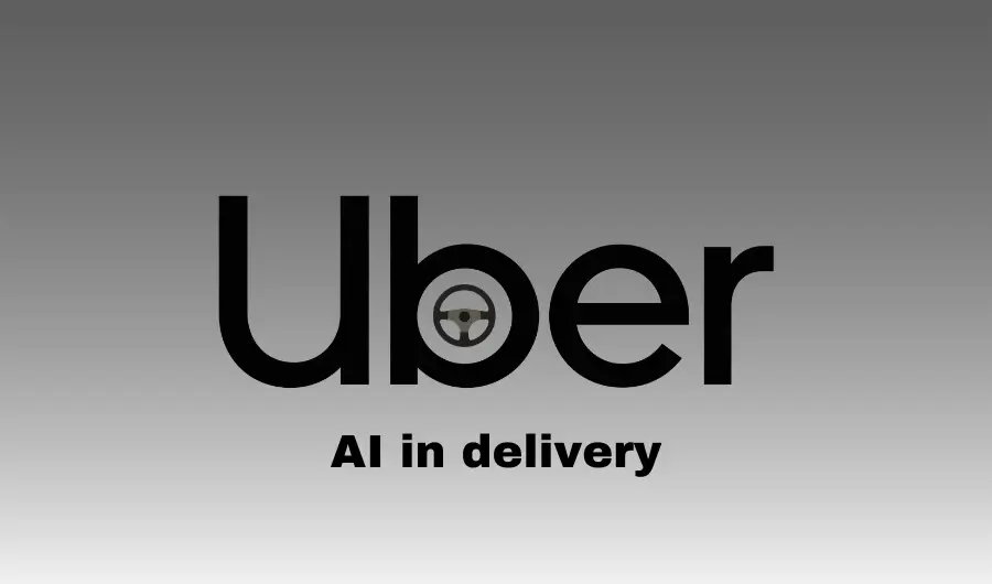 Illustration of Uber AI in delivery