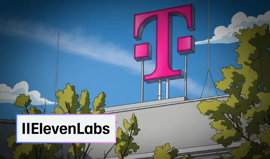 Illustration of ElevenLabs partnership with Deutsche Telekom