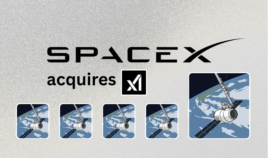 SpaceX xAI acquisition announcement (illustration)