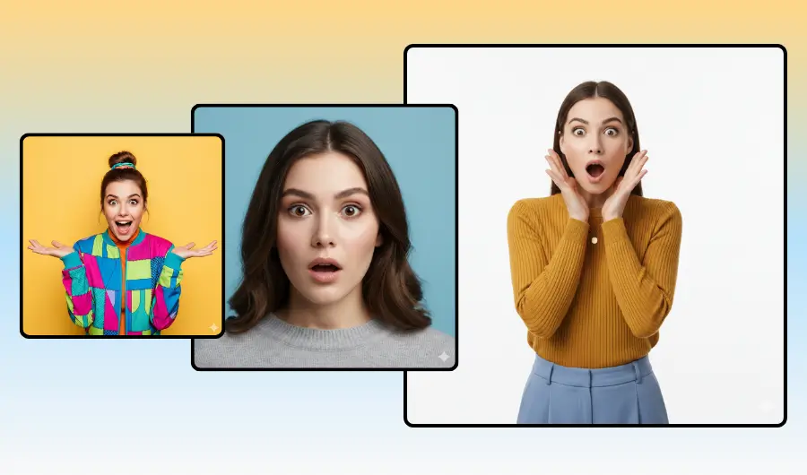 Illustrative lead image of surprised women