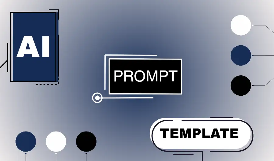 Illustration of an AI prompt template 