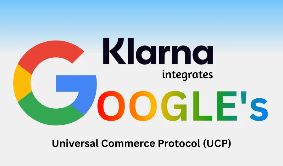 Announcement illustration of Klarna's integration of Google's universal commerce protocol