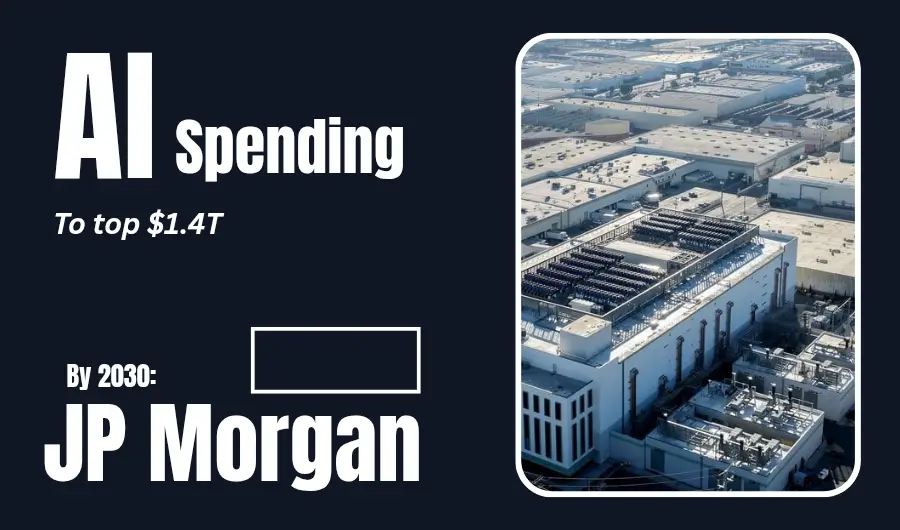 Illustration of JP Morgan's AI infrastructure spending forecast