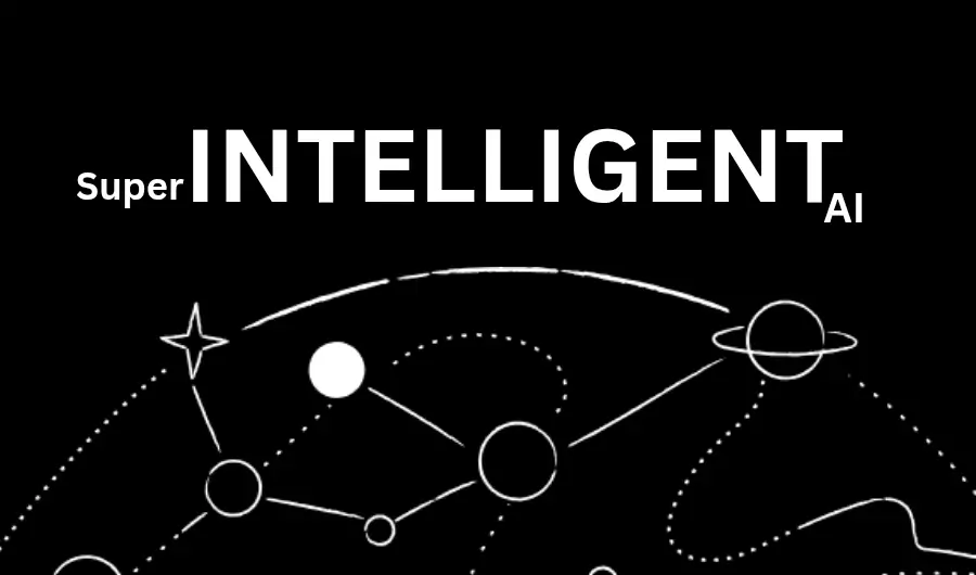 Illustration of Superintelligent AI (ASI)