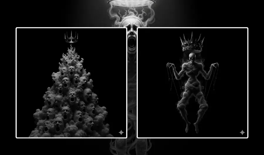 Illustration of dark forces 